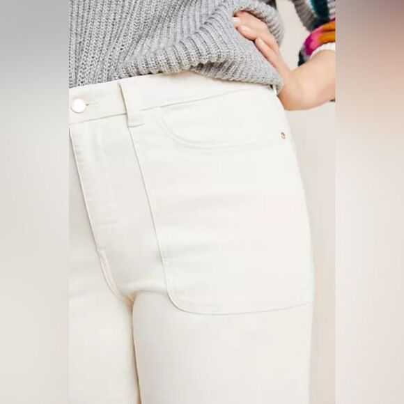 DL1961 x Mariana Hewitt Hepburn High Rise Wide Leg Jeans in Sutter - Picture 2 of 10